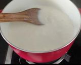 A picture of step 2 of Mango, pomegranate custard.