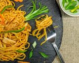 A picture of step 9 of Restaurant Style Chicken Chowmein.