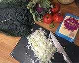 A picture of step 1 of Easy paneer curry.