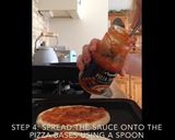 A picture of step 4 of Personalise your Own Pizza #uwehallslife.