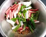 A picture of step 2 of Chilli Carrot Radish Pickle.