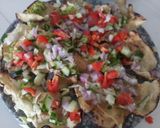 A picture of step 2 of Khichiya masala papad.