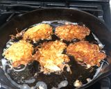 A picture of step 7 of Okonomi latkes.