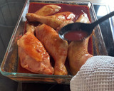 Foto del paso 6 de la receta: Pollo al horno con tomate, soja y miel