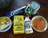 Foto langkah ke 1 dari resep Es cream cheesecake lapis tanpa mixer.