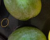 A picture of step 1 of Khatta meetha raw mango pickle.