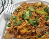 Foto langkah ke 6 dari resep Mie Goreng Pedas.