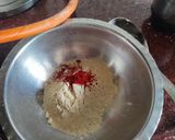 A picture of step 1 of Quiona thepla.