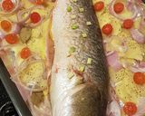 Foto del paso 6 de la receta Corvina al horno con lecho de patatas y cebolla