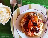 Φωτογραφία βήματος 6 της συνταγής Μακαρονάδα με στήθος κοτόπουλου και ελιές!!!
