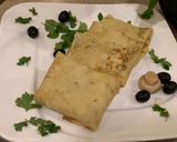 A picture of step 9 of Chicken and mushroom crepes 👌🏻😋.