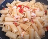 Une image de l'étape 5 de Pasta Scampis et Pesto de Pistaches.