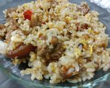 Foto langkah ke 4 dari resep Nasi Goreng bb Bumbu Rendang simple.