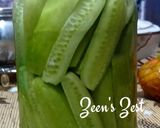 A picture of step 3 of Pickled Snacking Cucumbers.