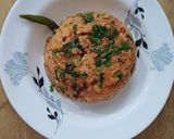 A picture of step 4 of Beetroot Tomato rice.