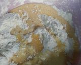A picture of step 3 of Vanilla waffles glazed with honey.