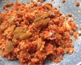 A picture of step 2 of Carrot Halwa stuffed Gujiya.
