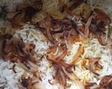 A picture of step 18 of Shahi Chana Masala biryani.