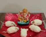 A picture of step 4 of Coconut mice mithai.