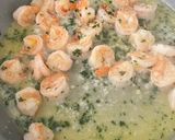 A picture of step 5 of Shrimp Scampi with Linguine.