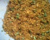 A picture of step 2 of Gujarati style Ripe Gumberry sabzi.