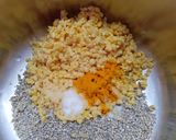 A picture of step 3 of Bajre ki khichdi (pearl millet khichdi).