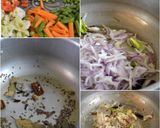 A picture of step 1 of Veg Pulao.