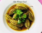 Hình bước làm 3 của món Khổ Qua Đèo Nhồi Chay Kho Nước Dừa