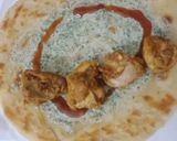 A picture of step 11 of Tikka roll paratha.
