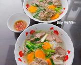 Hình bước làm 4 của món Hủ tiếu xương và lưỡi heo
