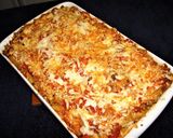 A picture of step 6 of BAKED PASTA WITH HOMEMADE CHICKEN ITALIAN SAUSAGES, PEPPERS AND MUSHROOMS. JON STYLE.