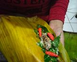 Foto langkah ke 4 dari resep Pepes ikan pindang kemangi.