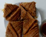 A picture of step 5 of Masala toast.