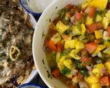 A picture of step 5 of Mango Salsa.
