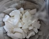 A picture of step 2 of Homemade Coconut Milk.