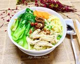 Hình bước làm 3 của món Mì Gà Xé
