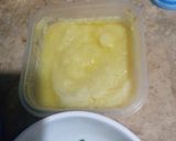 A picture of step 1 of Garlic Matar rice.