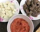Hình bước làm 2 của món Bò viên, đậu hũ sốt cà
