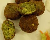 A picture of step 5 of Spinach & green grams bhajia#endofyearchallenge.