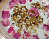 A picture of step 5 of Rose milk rice kheer.