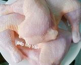 Hình bước làm 1 của món Cơm trắng ăn kèm đùi gà nướng nồi chiên không dầu