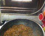 A picture of step 9 of Kala chana masala.