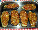 Foto del paso 11 de la receta: Berenjenas con jamón, lomo de cerdo con verduras y Bechamel