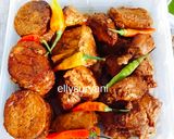 Foto langkah ke 9 dari resep Ungkep Bacem Komplit (Ayam-Tempe-Tahu) ala Rumah Kami.