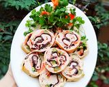 Hình bước làm 4 của món Giò hoa khai vị