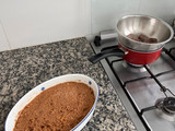 Postre trufa con nueces