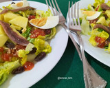 Foto del paso 7 de la receta: Ensalada de cogollos con mango y anchoas