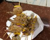 A picture of step 4 of Skewer shrimp Recipe #4weekschallenge #idilfitrichallange.
