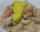 Foto del paso 6 de la receta: Pollo🍗en salsa🥯de queso🧅🫑🧄