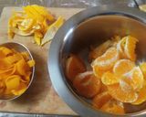 A picture of step 2 of Orange candies in two varieties.